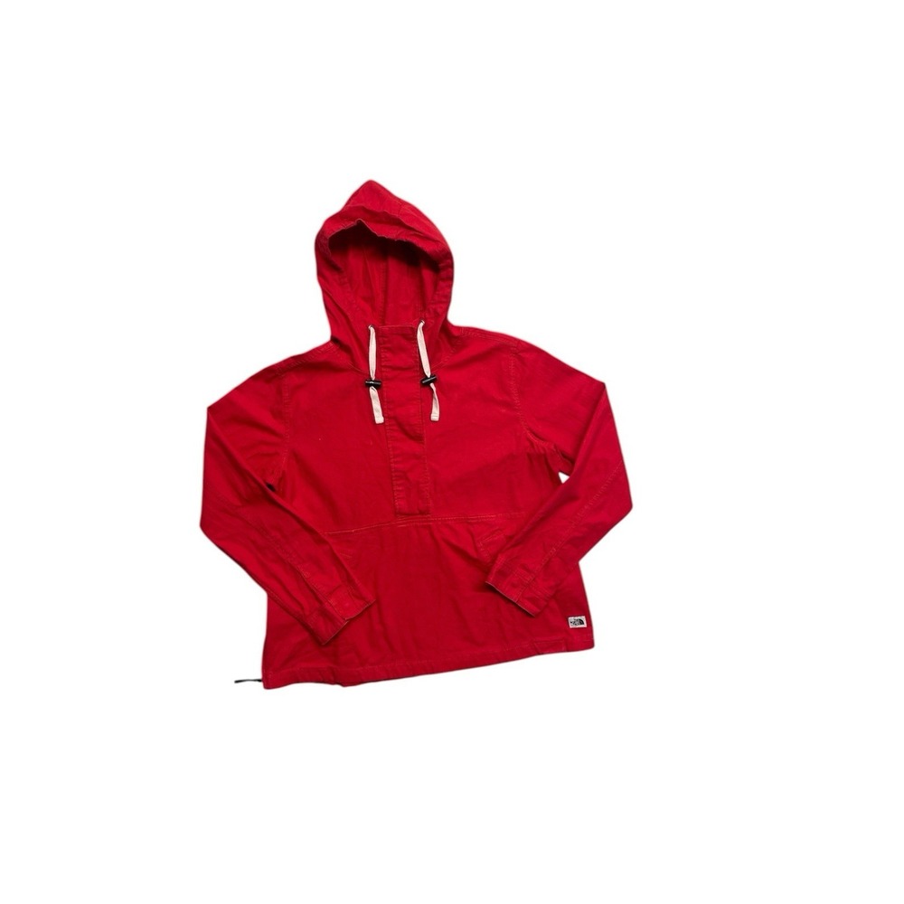 Y2K TNF North Face Shipler Anorak Red Cotton Jacket Women's Size Medium‎